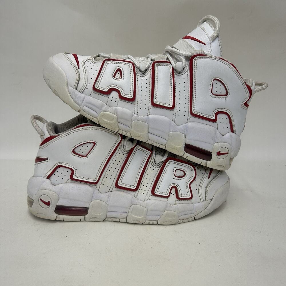 Nike Air More Uptempo GS “White Varsity Red Outline”